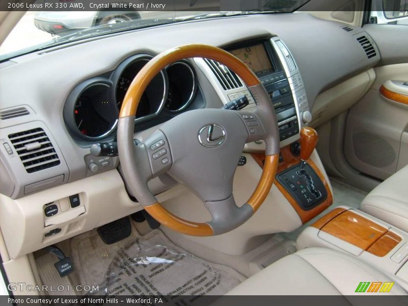 Crystal White Pearl / Ivory 2006 Lexus RX 330 AWD