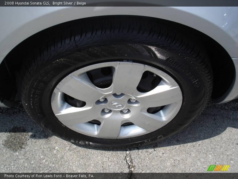 Bright Silver / Beige 2008 Hyundai Sonata GLS