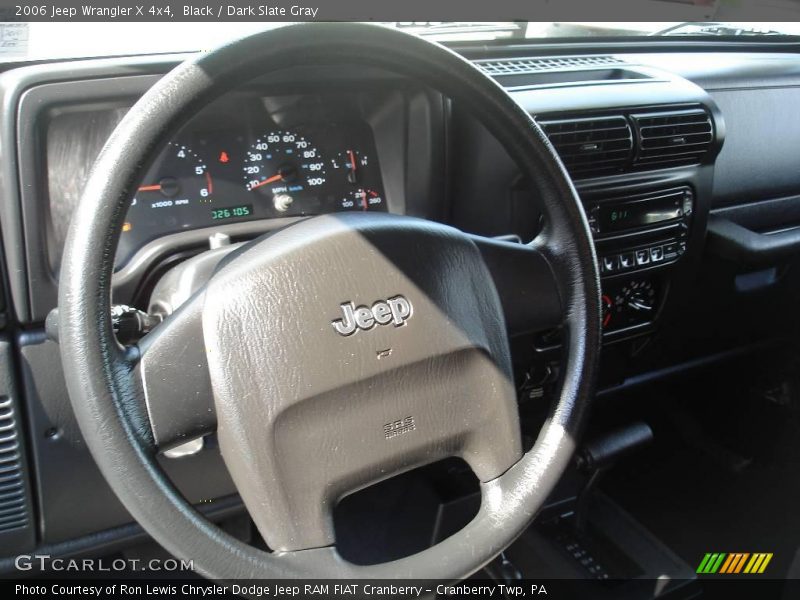 Black / Dark Slate Gray 2006 Jeep Wrangler X 4x4