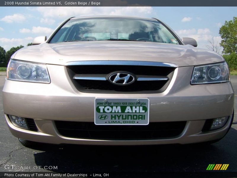 Golden Beige / Beige 2008 Hyundai Sonata Limited V6