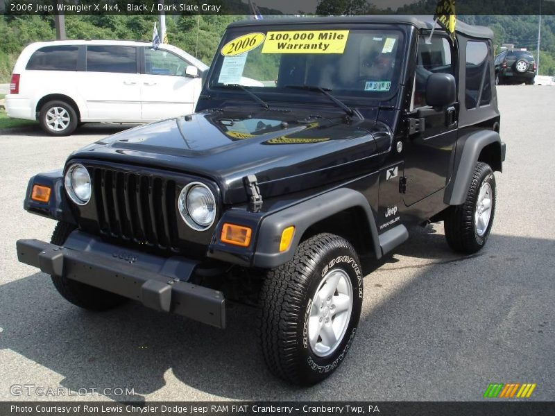 Black / Dark Slate Gray 2006 Jeep Wrangler X 4x4