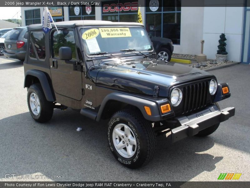 Black / Dark Slate Gray 2006 Jeep Wrangler X 4x4