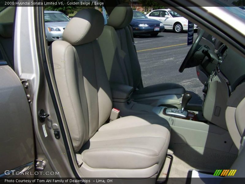 Golden Beige / Beige 2008 Hyundai Sonata Limited V6