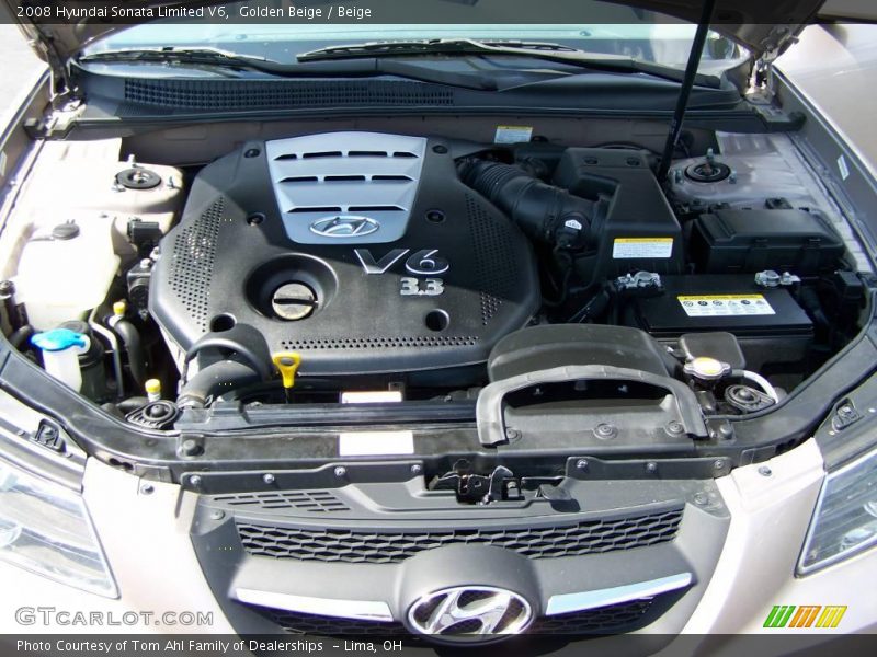 Golden Beige / Beige 2008 Hyundai Sonata Limited V6