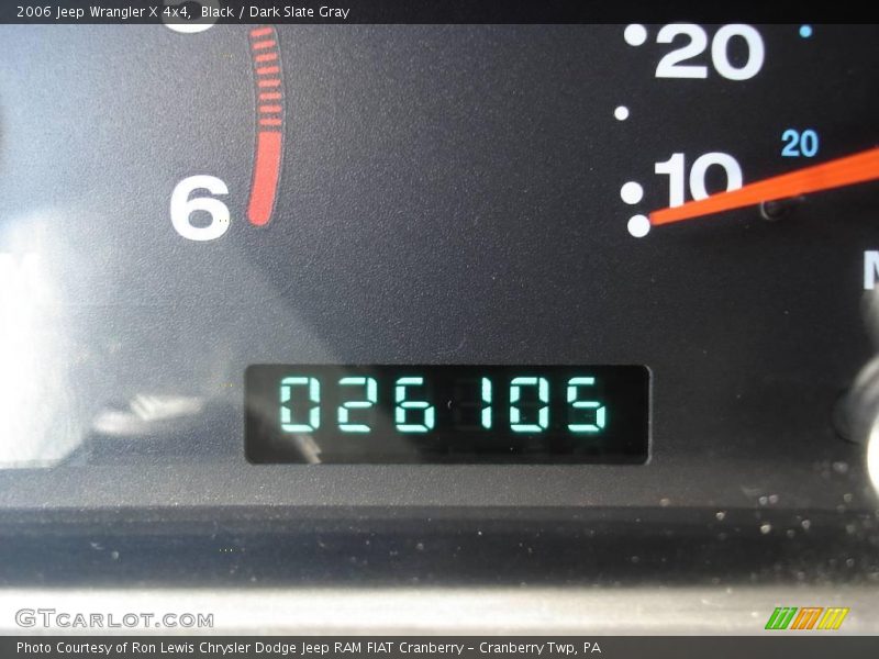 Black / Dark Slate Gray 2006 Jeep Wrangler X 4x4