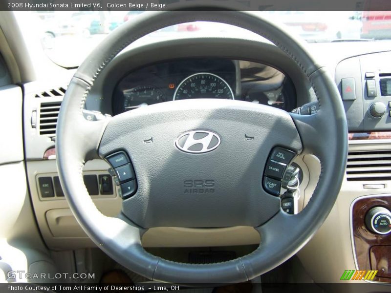Golden Beige / Beige 2008 Hyundai Sonata Limited V6