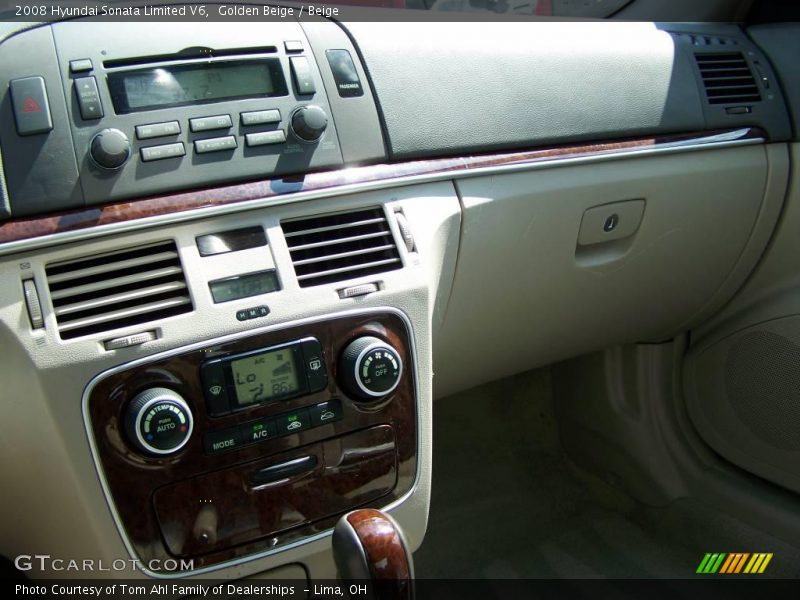 Golden Beige / Beige 2008 Hyundai Sonata Limited V6