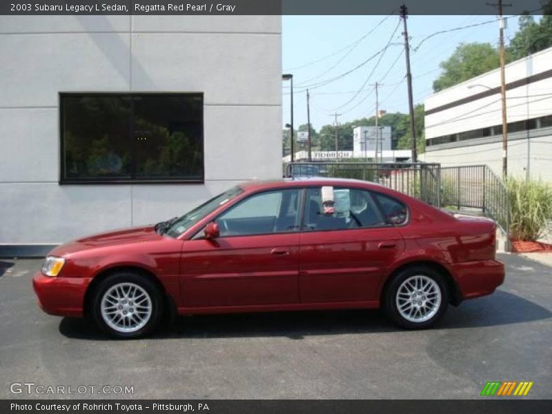 Regatta Red Pearl / Gray 2003 Subaru Legacy L Sedan