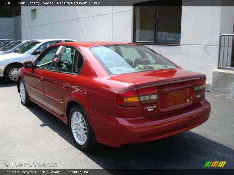 Regatta Red Pearl / Gray 2003 Subaru Legacy L Sedan