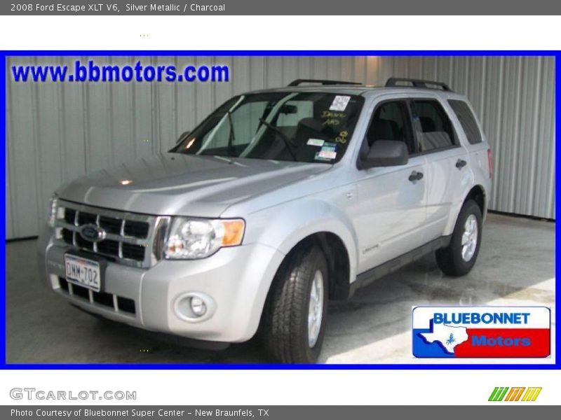 Silver Metallic / Charcoal 2008 Ford Escape XLT V6