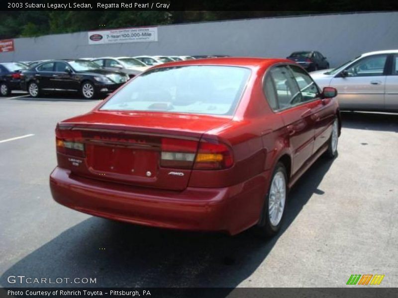 Regatta Red Pearl / Gray 2003 Subaru Legacy L Sedan