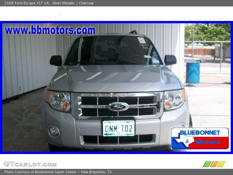 Silver Metallic / Charcoal 2008 Ford Escape XLT V6