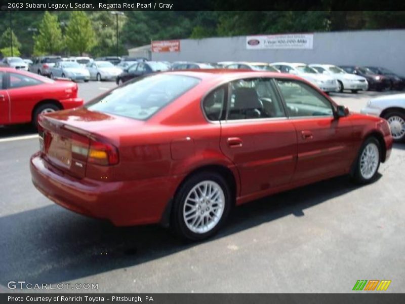 Regatta Red Pearl / Gray 2003 Subaru Legacy L Sedan