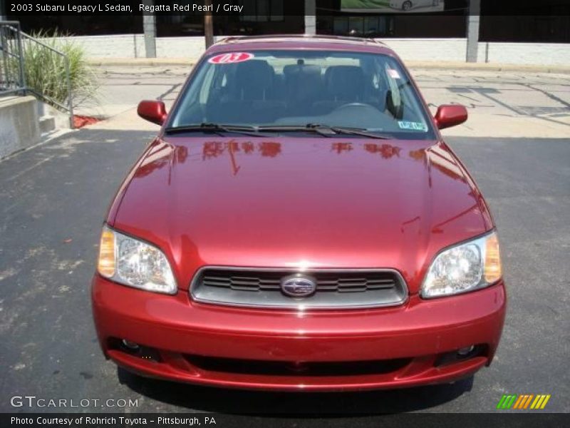 Regatta Red Pearl / Gray 2003 Subaru Legacy L Sedan