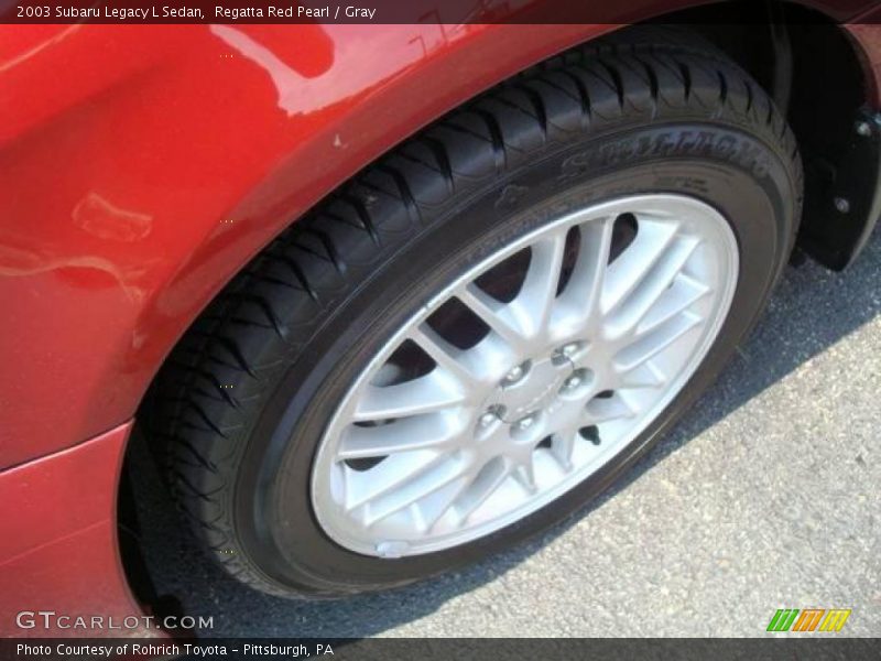 Regatta Red Pearl / Gray 2003 Subaru Legacy L Sedan