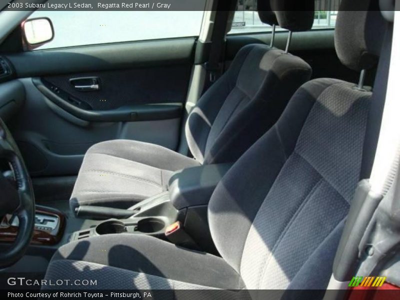 Regatta Red Pearl / Gray 2003 Subaru Legacy L Sedan