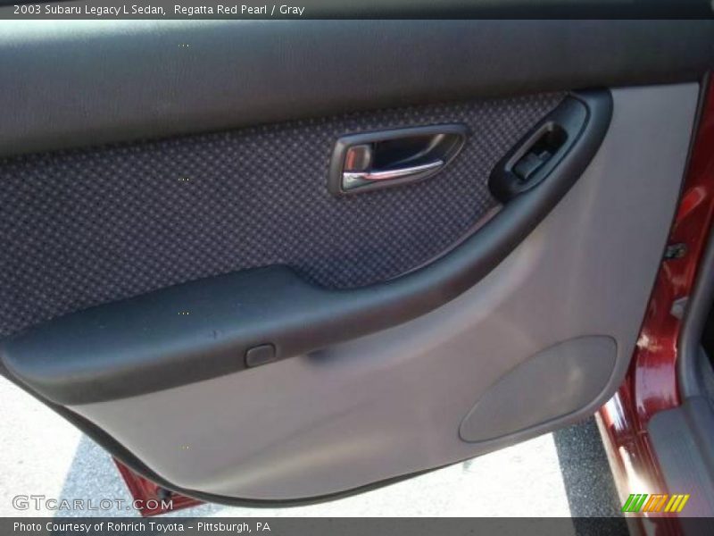 Regatta Red Pearl / Gray 2003 Subaru Legacy L Sedan