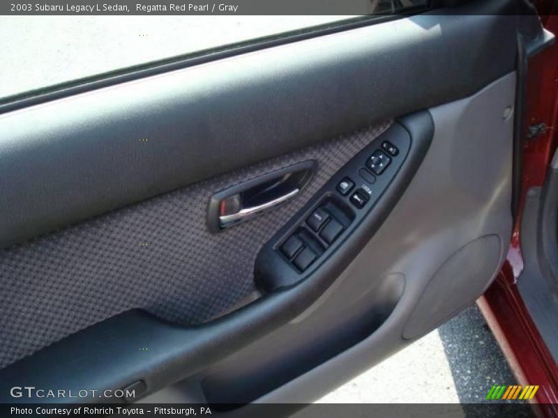 Regatta Red Pearl / Gray 2003 Subaru Legacy L Sedan