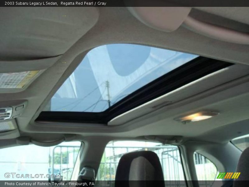 Regatta Red Pearl / Gray 2003 Subaru Legacy L Sedan