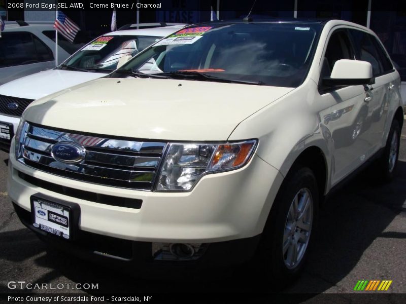 Creme Brulee / Charcoal 2008 Ford Edge SEL AWD