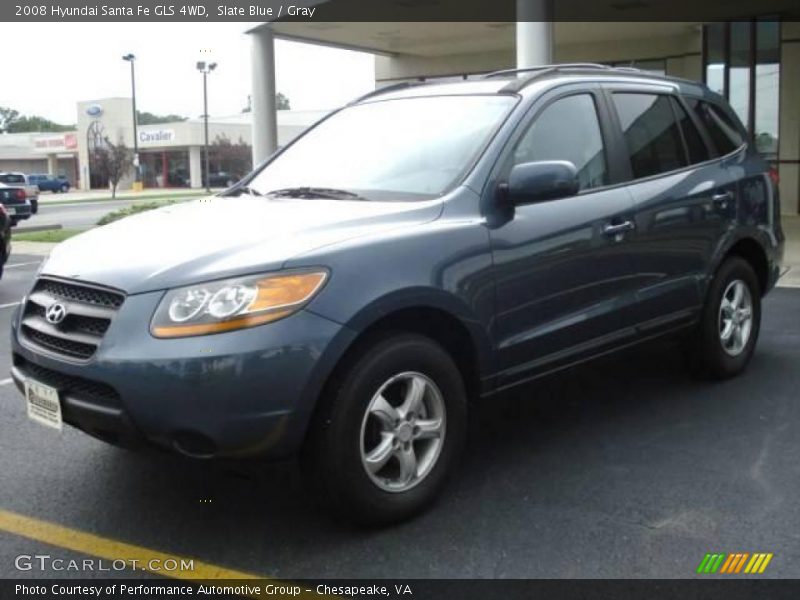 Slate Blue / Gray 2008 Hyundai Santa Fe GLS 4WD