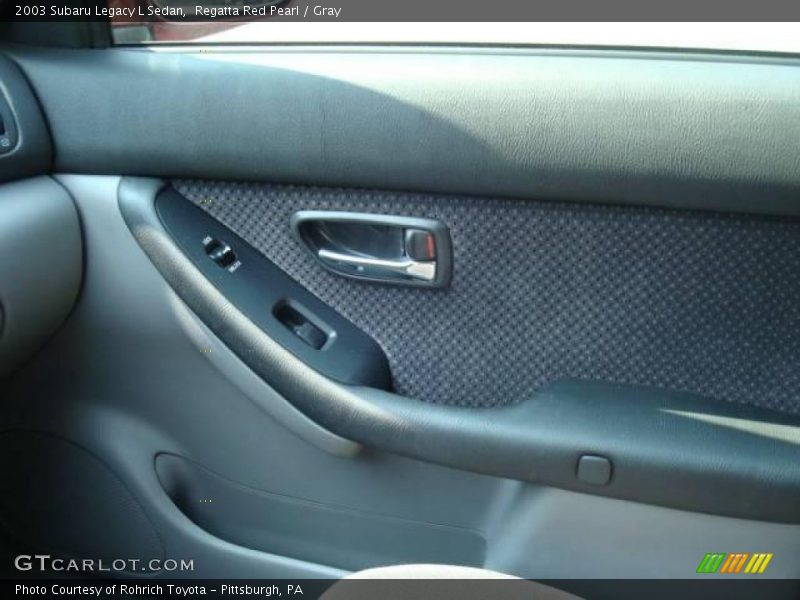Regatta Red Pearl / Gray 2003 Subaru Legacy L Sedan