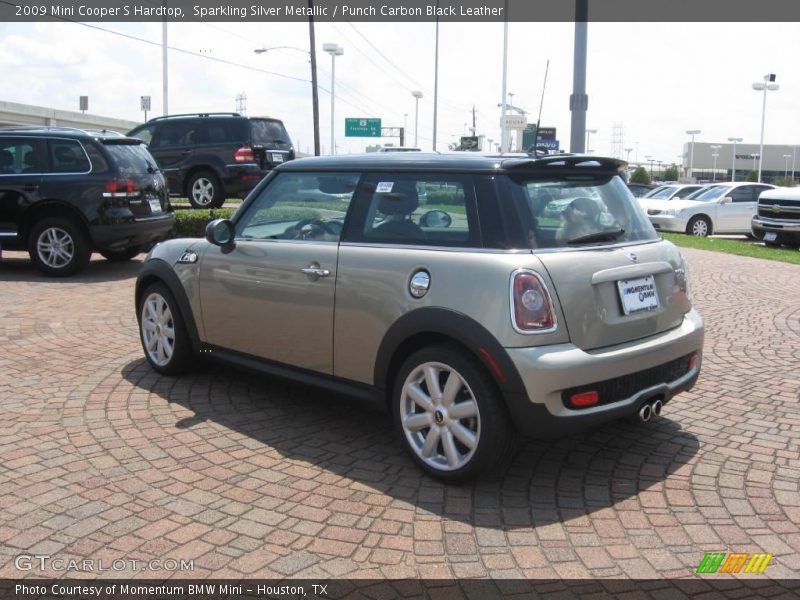 Sparkling Silver Metallic / Punch Carbon Black Leather 2009 Mini Cooper S Hardtop