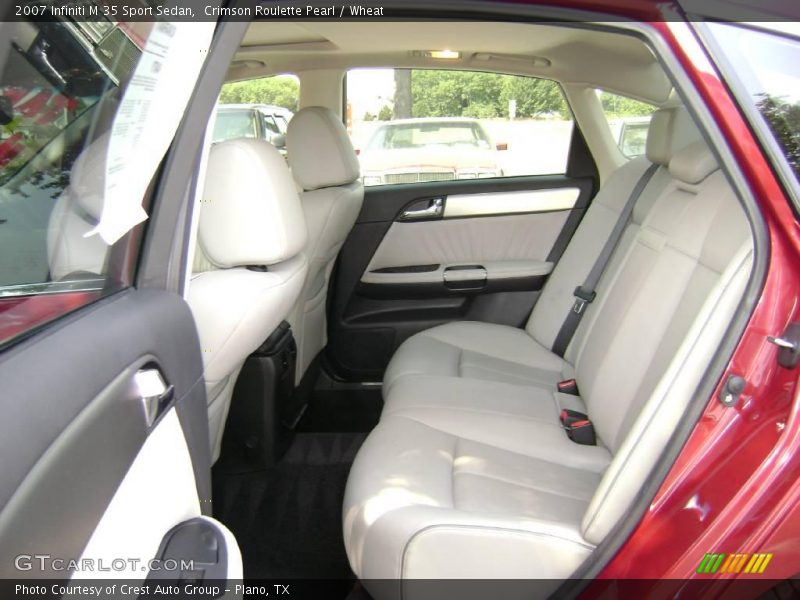 Crimson Roulette Pearl / Wheat 2007 Infiniti M 35 Sport Sedan