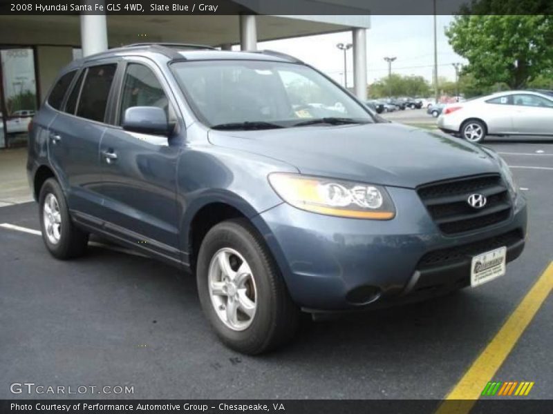 Slate Blue / Gray 2008 Hyundai Santa Fe GLS 4WD