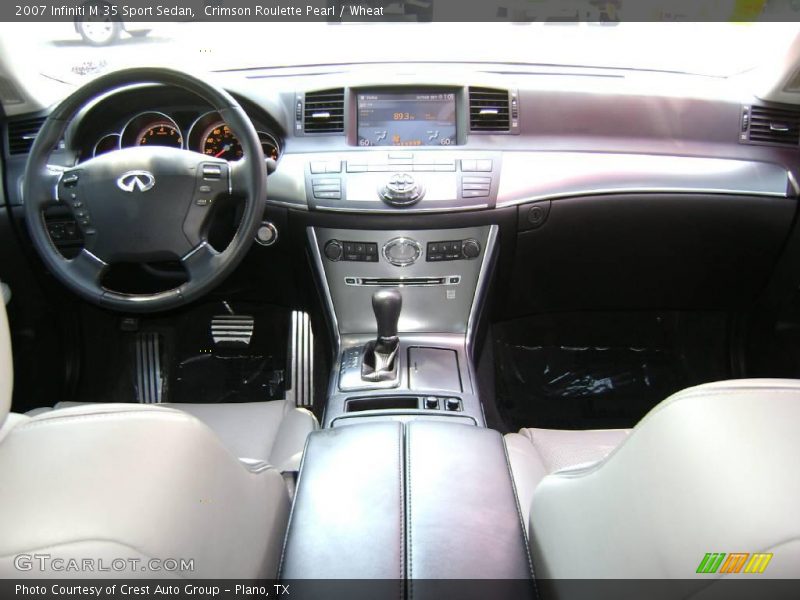 Crimson Roulette Pearl / Wheat 2007 Infiniti M 35 Sport Sedan