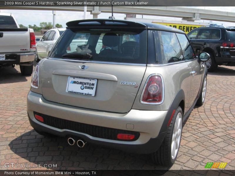 Sparkling Silver Metallic / Punch Carbon Black Leather 2009 Mini Cooper S Hardtop