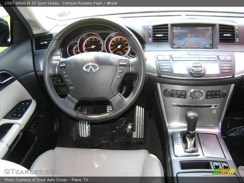 Crimson Roulette Pearl / Wheat 2007 Infiniti M 35 Sport Sedan