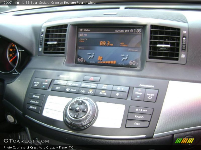 Crimson Roulette Pearl / Wheat 2007 Infiniti M 35 Sport Sedan