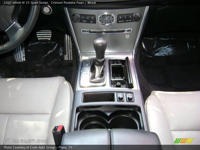 Crimson Roulette Pearl / Wheat 2007 Infiniti M 35 Sport Sedan