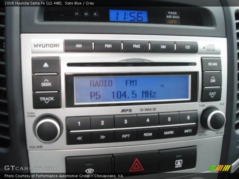 Slate Blue / Gray 2008 Hyundai Santa Fe GLS 4WD