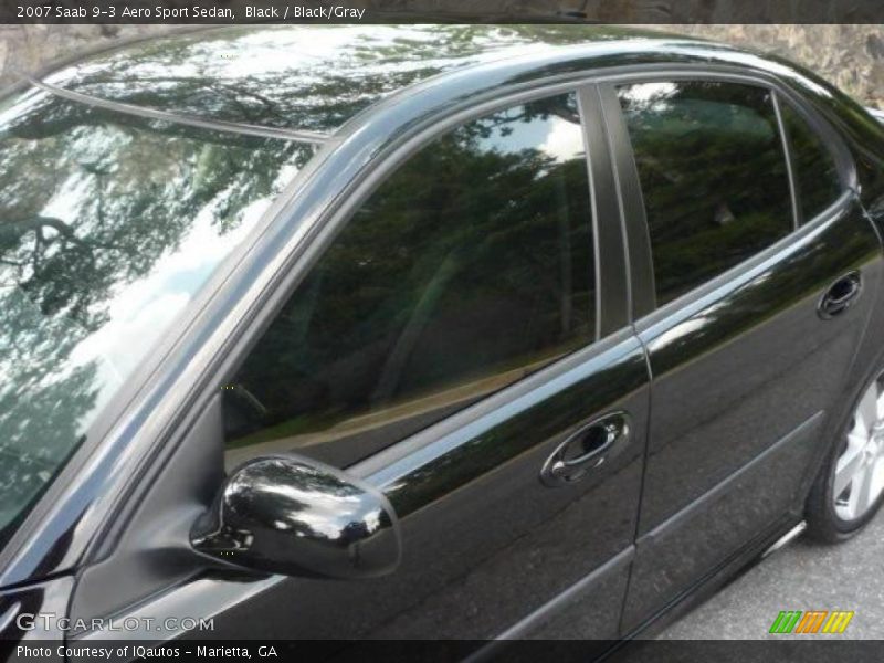 Black / Black/Gray 2007 Saab 9-3 Aero Sport Sedan