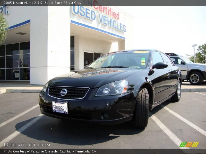 Super Black / Frost Gray 2005 Nissan Altima 2.5 S