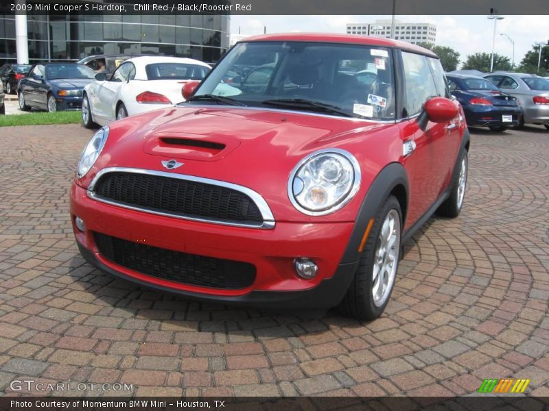 Chili Red / Black/Rooster Red 2009 Mini Cooper S Hardtop