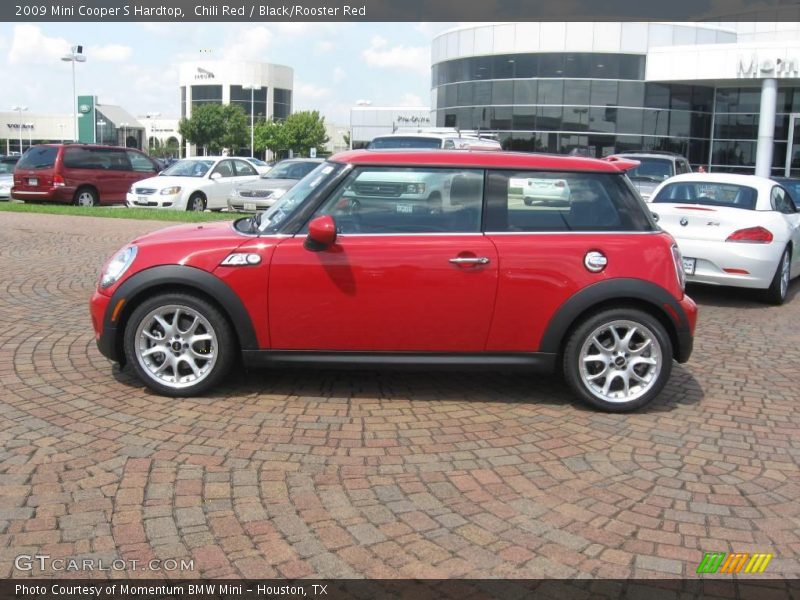 Chili Red / Black/Rooster Red 2009 Mini Cooper S Hardtop