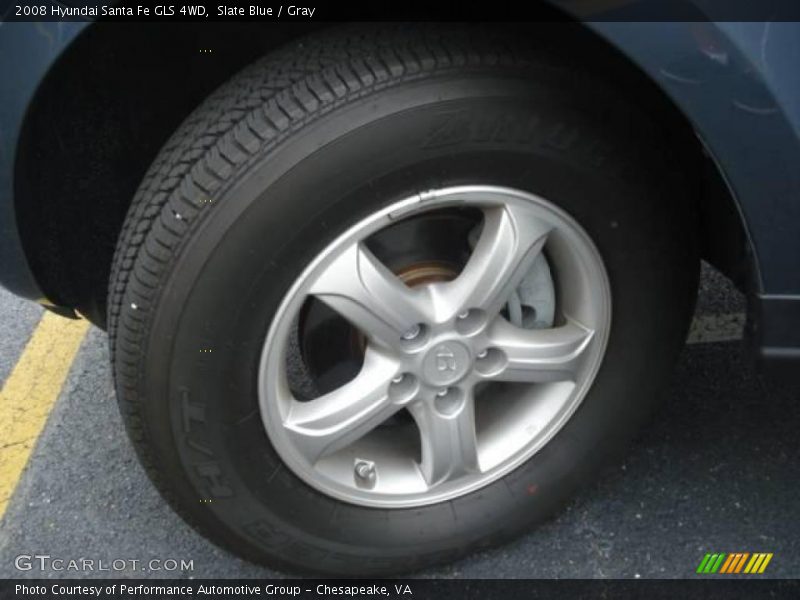 Slate Blue / Gray 2008 Hyundai Santa Fe GLS 4WD
