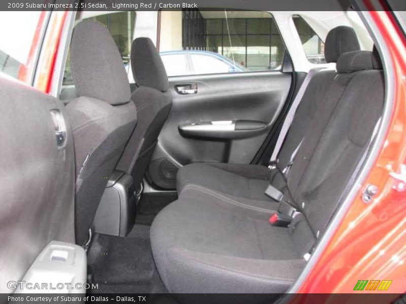 Lightning Red / Carbon Black 2009 Subaru Impreza 2.5i Sedan
