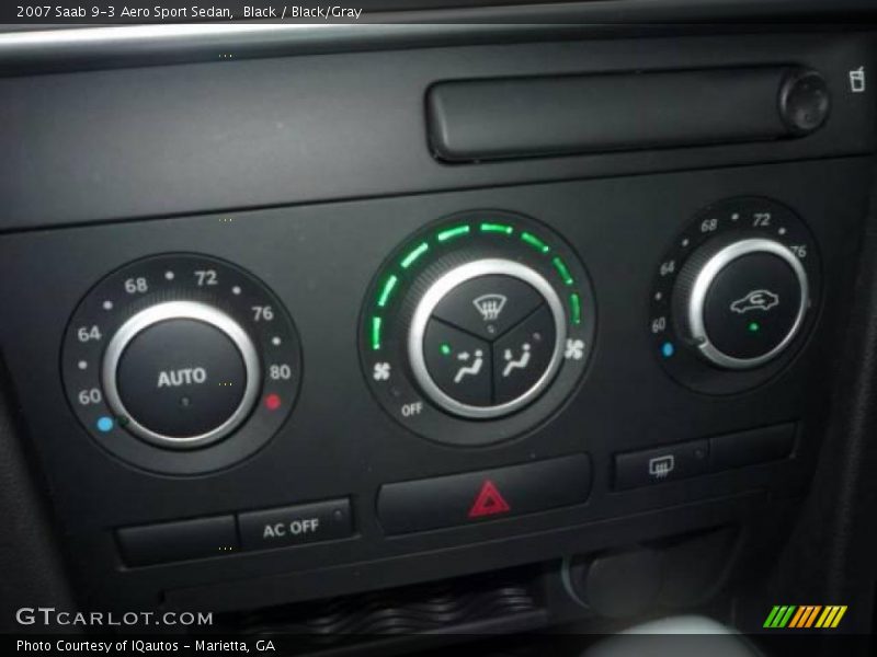 Black / Black/Gray 2007 Saab 9-3 Aero Sport Sedan
