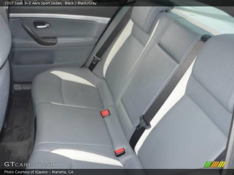 Black / Black/Gray 2007 Saab 9-3 Aero Sport Sedan