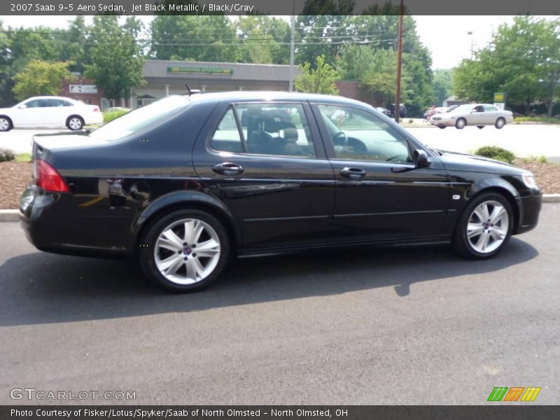Jet Black Metallic / Black/Gray 2007 Saab 9-5 Aero Sedan