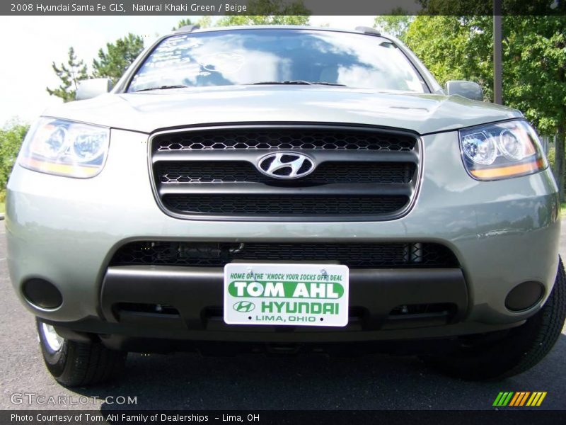 Natural Khaki Green / Beige 2008 Hyundai Santa Fe GLS