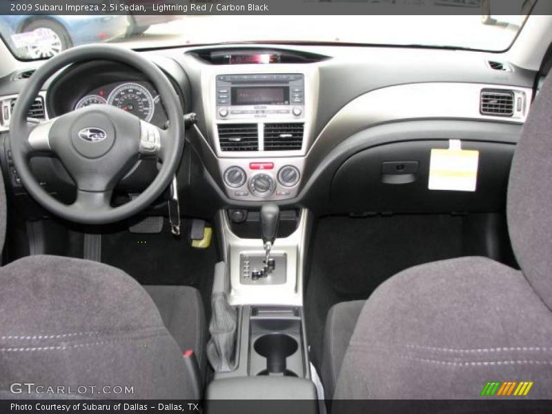 Lightning Red / Carbon Black 2009 Subaru Impreza 2.5i Sedan