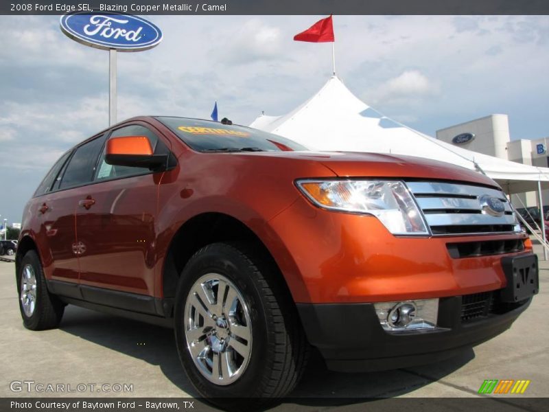 Blazing Copper Metallic / Camel 2008 Ford Edge SEL