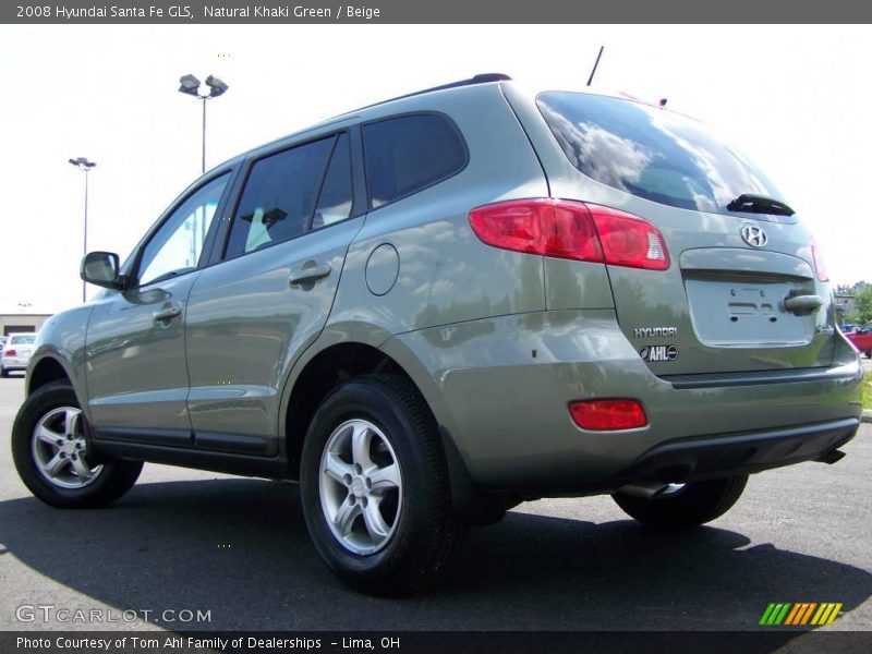 Natural Khaki Green / Beige 2008 Hyundai Santa Fe GLS