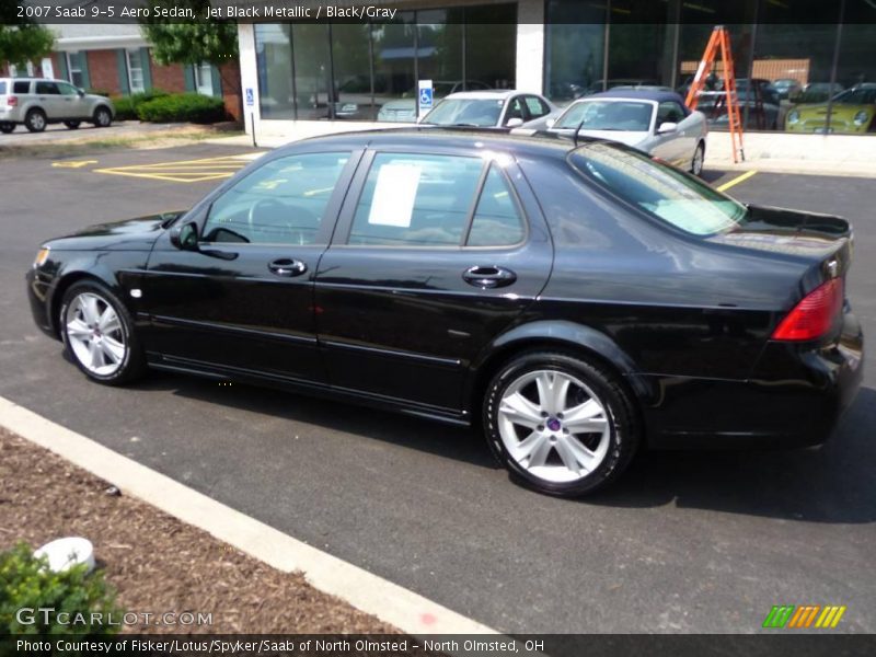 Jet Black Metallic / Black/Gray 2007 Saab 9-5 Aero Sedan