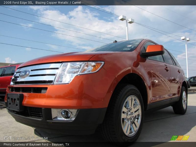 Blazing Copper Metallic / Camel 2008 Ford Edge SEL